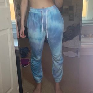 Blue Tie Dye Sweatpants